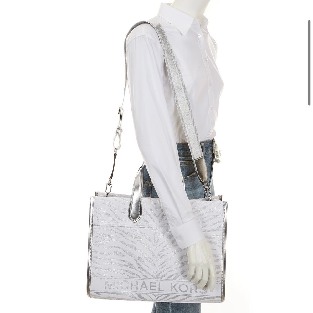 Michael Kors Silver Tote Bag